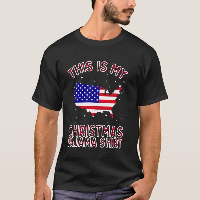 This Is My Patriotic Christmas Shirt Pajamas Ameri (Front)