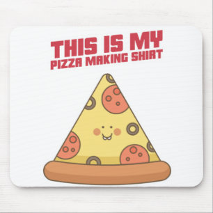 This Is My Pizza Making Shirt Heart Mouse Pad