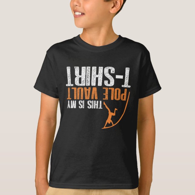 This is my pole vault athletics athlete Sportsman T-Shirt (Front)