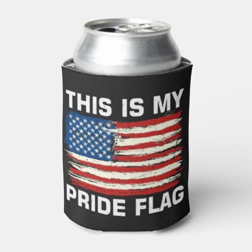 This Is My Pride Flag American Flag Can Cooler