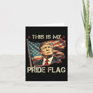 This Is My Pride Flag American Flag Patriotic Card