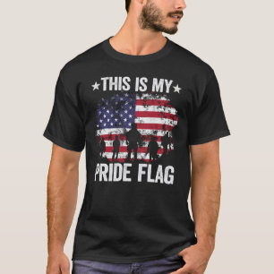 This Is My Pride Flag American Soldier Military Gi T-Shirt