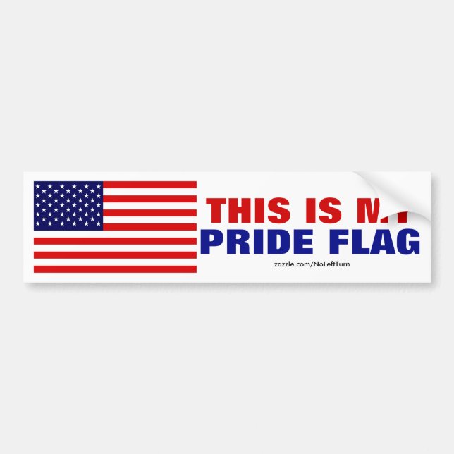 This Is My Pride Flag Bumper Sticker (Front)