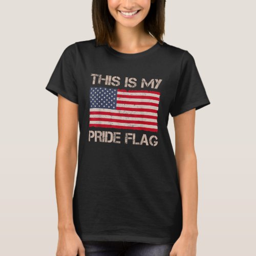 This Is My Pride Flag Patriotic US American Flag  T_Shirt