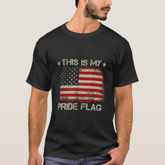 This Is My Pride Flag Us American Flag 4Th Of July T-Shirt