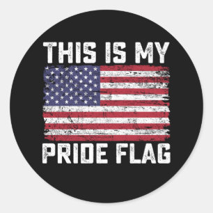 This Is My Pride Flag USA Classic Round Sticker