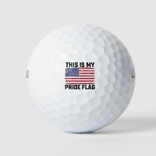 This Is My Pride Flag USA Golf Balls