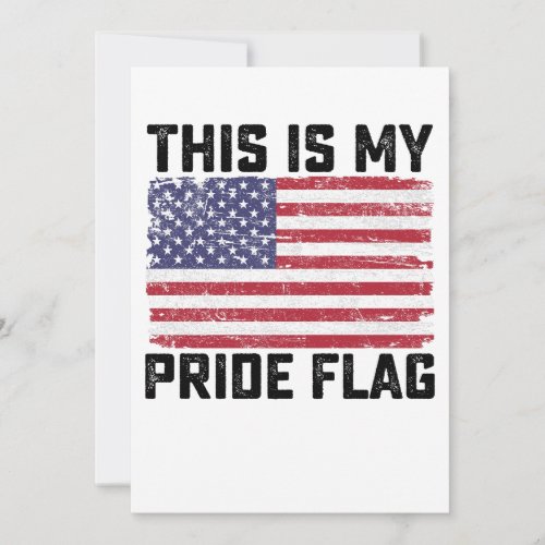 This Is My Pride Flag USA Invitation