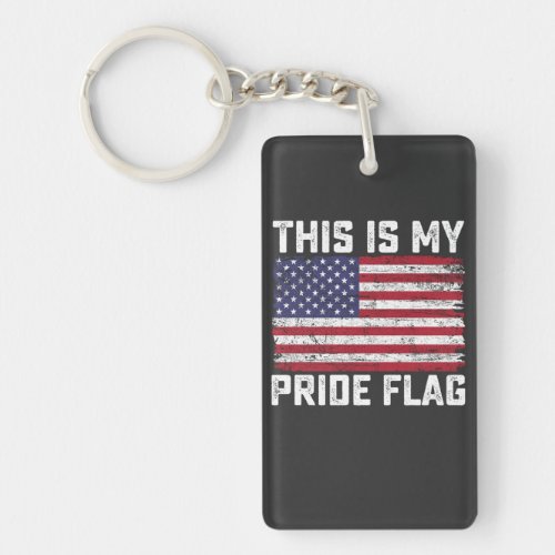 This Is My Pride Flag USA Keychain