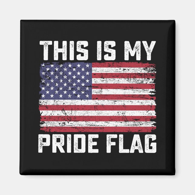 This Is My Pride Flag USA Magnet (Front)