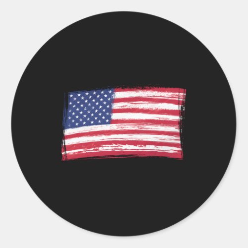 This Is My Pride Flag Usa Patriotic American 4Th O Classic Round Sticker