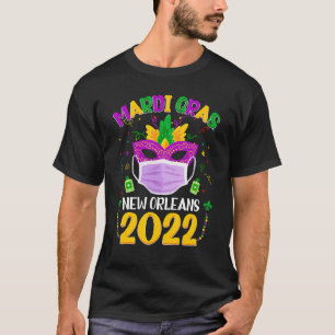 This Is My Purim Costume Beads Bling & Mask Mardi  T-Shirt