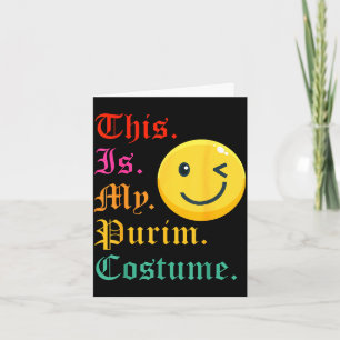 This is my purim costume funny jewish card