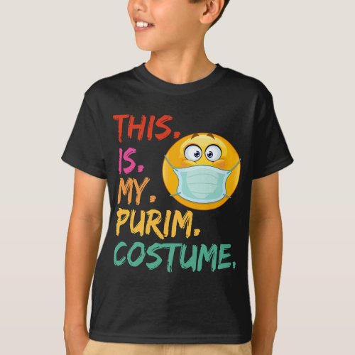 This is my Purim Costume funny Jewish Face Mask T_Shirt