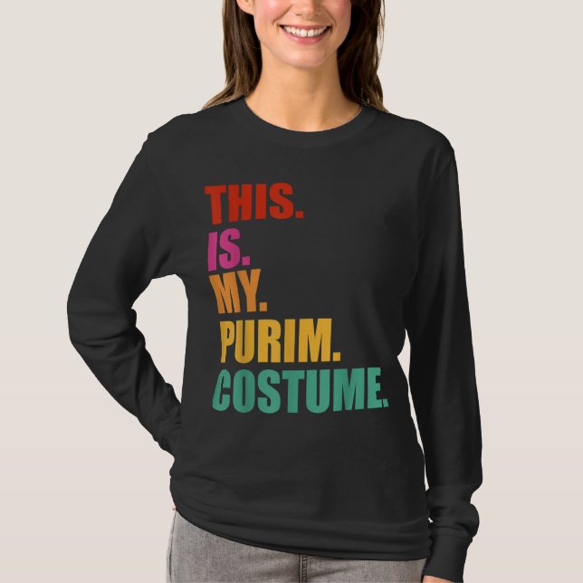 This is my Purim Costume funny Jewish T-Shirt (Front)