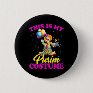 This Is My Purim Costume Jewish Purim Gift 1 Button