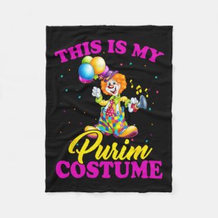 This Is My Purim Costume Jewish Purim Gift 1 Fleece Blanket