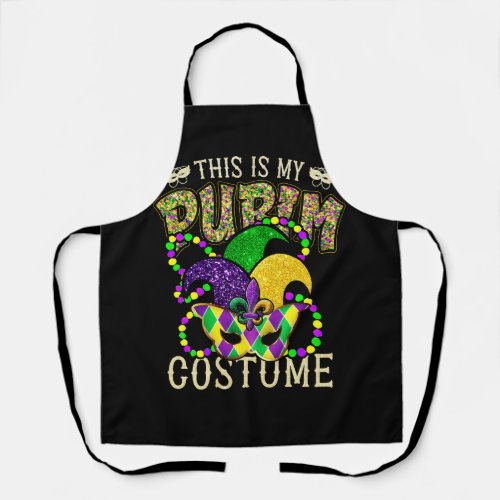 This Is My Purim Costume Jewish Purim Mardi Gras M Apron