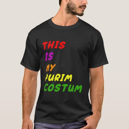 This Is My Purim Jewish Face 2022 T_Shirt