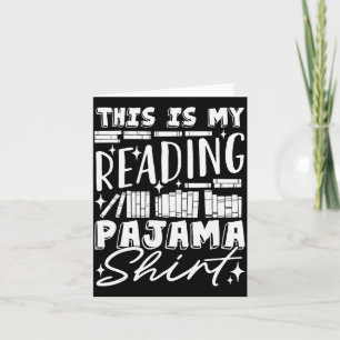 This Is My Reading Pajama Bedtime Reading Funny Card