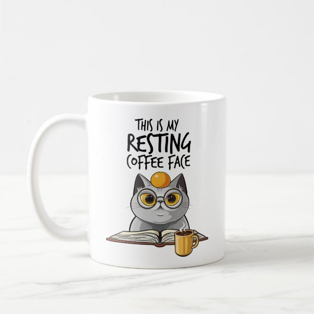 This Is My Resting Coffee Face Mug (Left)