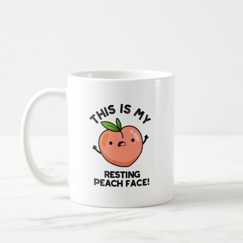 This Is My Resting Peace Face Funny Fruit Pun Coffee Mug