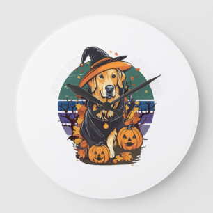 This is my scary dog dad costume Halloween Doglove Large Clock