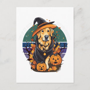 This is my scary dog dad costume Halloween Doglove Postcard