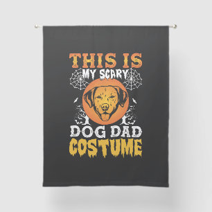 This is My Scary Dog Dad Costume Sheer Curtains