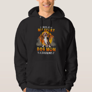 This Is My Scary Dog Mom Costume Beagle Halloween Hoodie