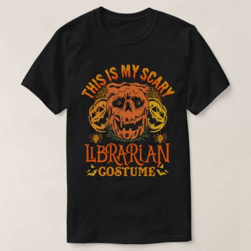 This Is My Scary Librarian Costume Funny Halloween T_Shirt