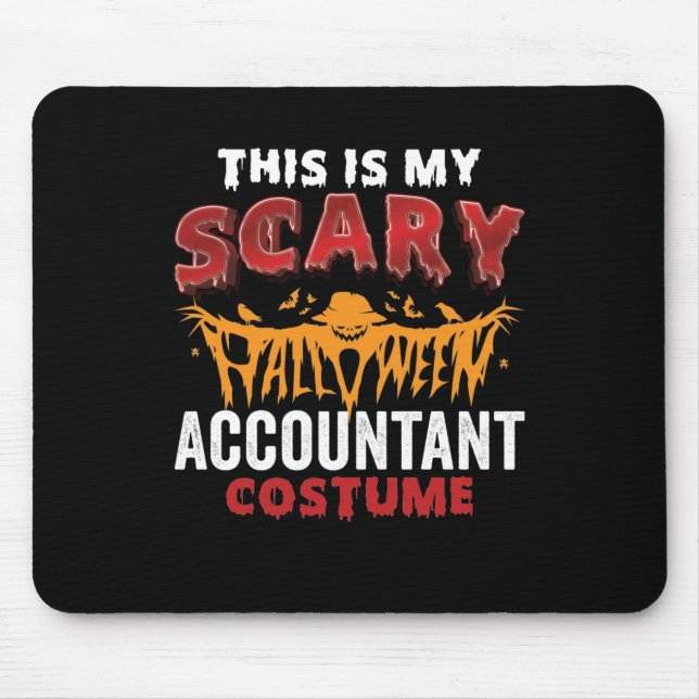 This Is My Scary Lunch Accountant Costume Mouse Pad (Front)