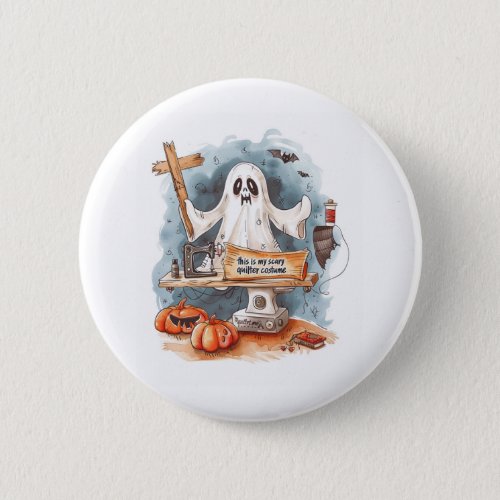 this is my scary quilter costume button