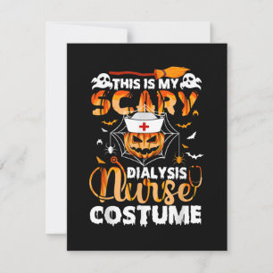 This Is My Scary School Nurse Costume Halloween Note Card