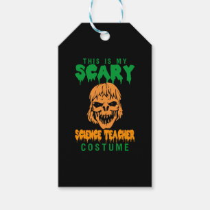 This Is My Scary Science Teacher Costume Halloween Gift Tags