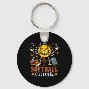 This Is My Scary Softll Costume Halloween Skeleton Keychain