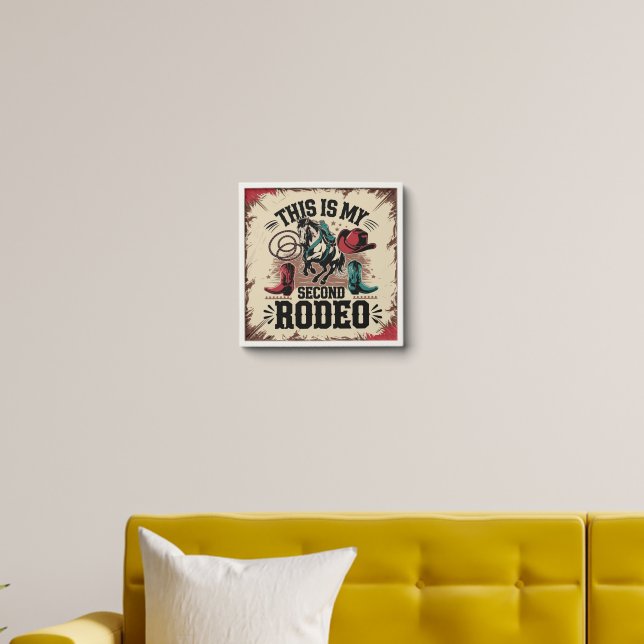 This Is My Second Rodeo: Bold Western Charm Peel And Stick Photo Tile (Living Room)