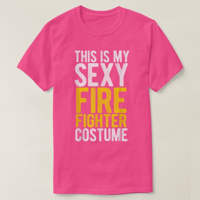 This Is My Sey Firefighter Costume  Halloween 6555 T-Shirt (Design Front)