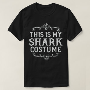 This Is My Shark Costume Funny Lazy Halloween T-Shirt