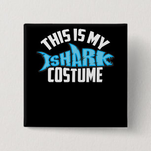This Is My Shark Costume Sea Creature Button