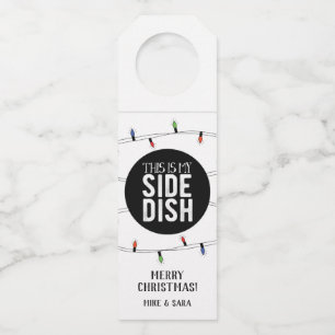 This Is My Side Dish Christmas Bottle Hanger Tag