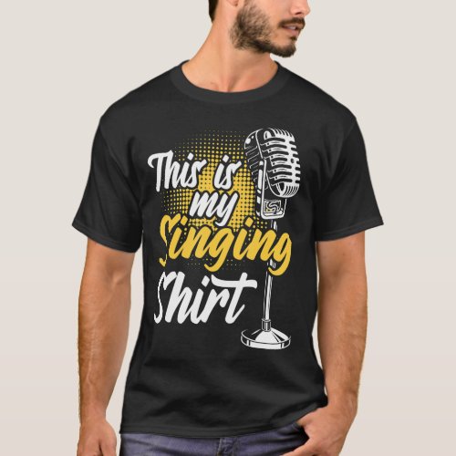 This Is My Singing Microphone Speaker Karaoke T_Shirt