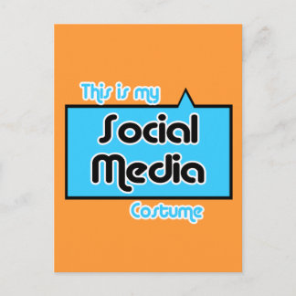 THIS IS MY SOCIAL MEDIA COSTUME POSTCARD