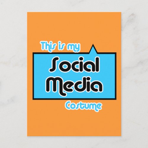 THIS IS MY SOCIAL MEDIA COSTUME POSTCARD