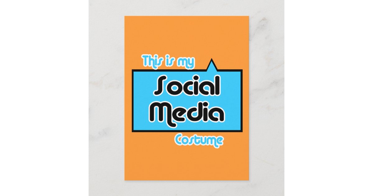 this-is-my-social-media-costume-postcard-zazzle