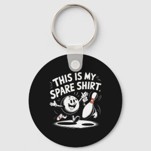 This Is My Spare Bowler Bday Bowling Game Women Me Keychain