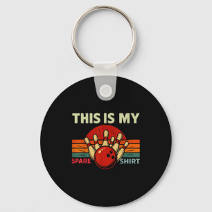 This Is My Spare Bowling Funny Bowler Men Women Ki Keychain