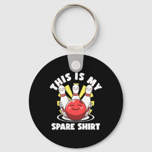 This Is My Spare Shirt Bowler Bowling Lovers Lucky Keychain