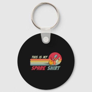 This Is My Spare Shirt Funny Bowling  Keychain
