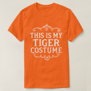 This Is My Tiger Costume Funny Lazy Halloween T-Shirt